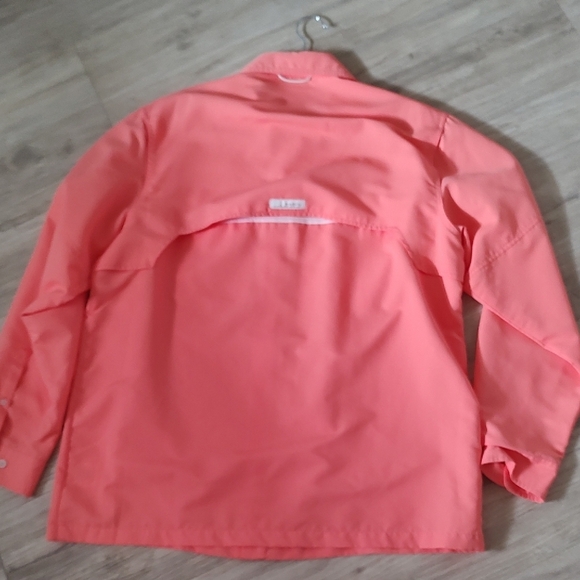 HABIT UPF 40 Men's Long Sleeve Fishing Shirt in Coral Large - Picture 7 of 11